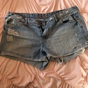 3 for $12 Rue 21 distressed jean shorts